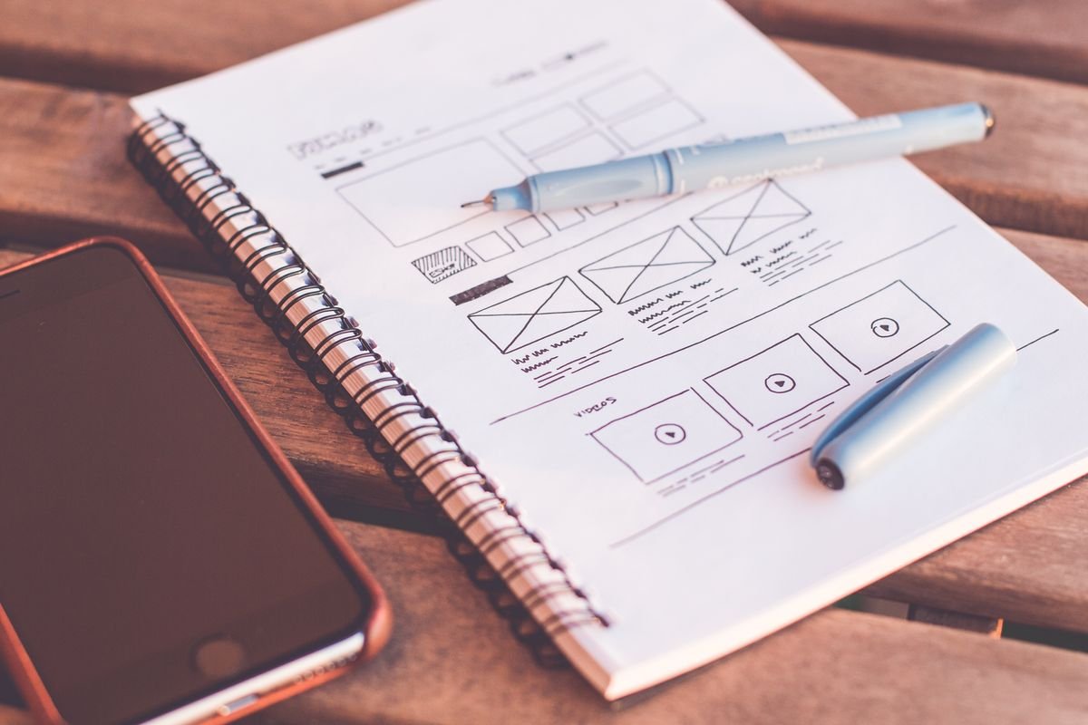 Designer reviewing a high-converting website layout on a screen